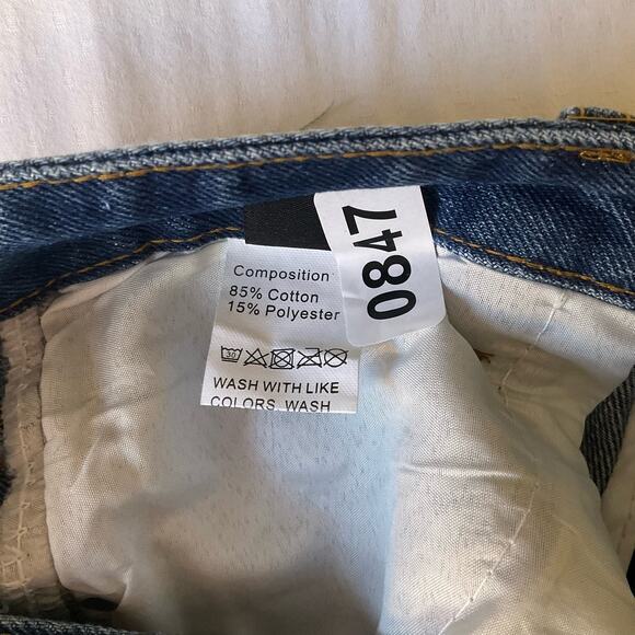 SHEIN Women’s Frayed Denim Short Shorts size 6 US, Blue - Picture 9 of 10